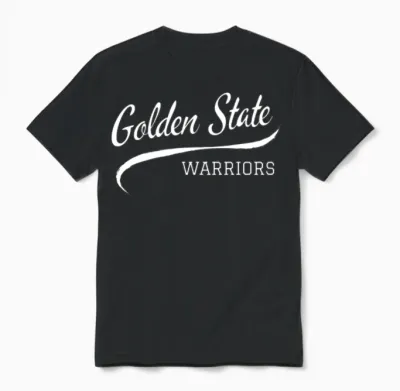 Warriors Retro Unisex T-Shirt - Black