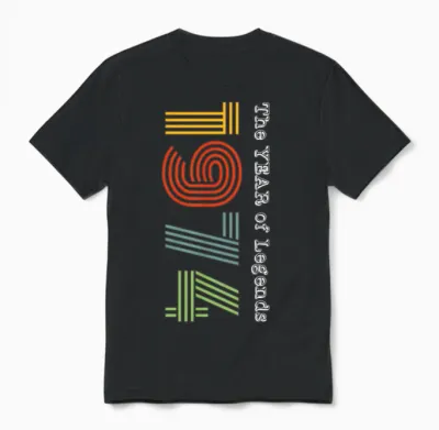 1974 50th Birthday Unisex T-Shirt - Black