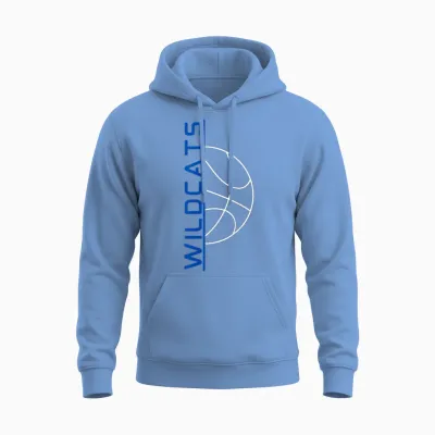 Wildcats Basketball Unisex Hoodie - Carolina Blue