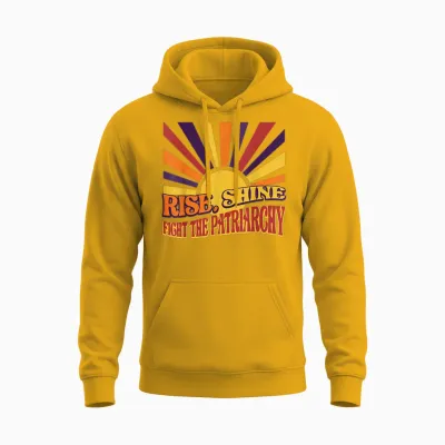 Rise Fight Patriarchat Feminismus Feministische Menschenrechte Unisex Hoodie - Gold
