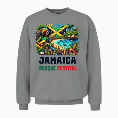 Jamaica Reggae Festival Unisex Sweatshirt - Sport Grey