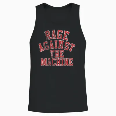 🤬 🎸 Rage Again$t the Machine Unisex Tank Top - Black