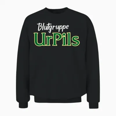 Blood Group Urpils - Saarland Beer T-Shirt, Black Unisex Sweatshirt - Black