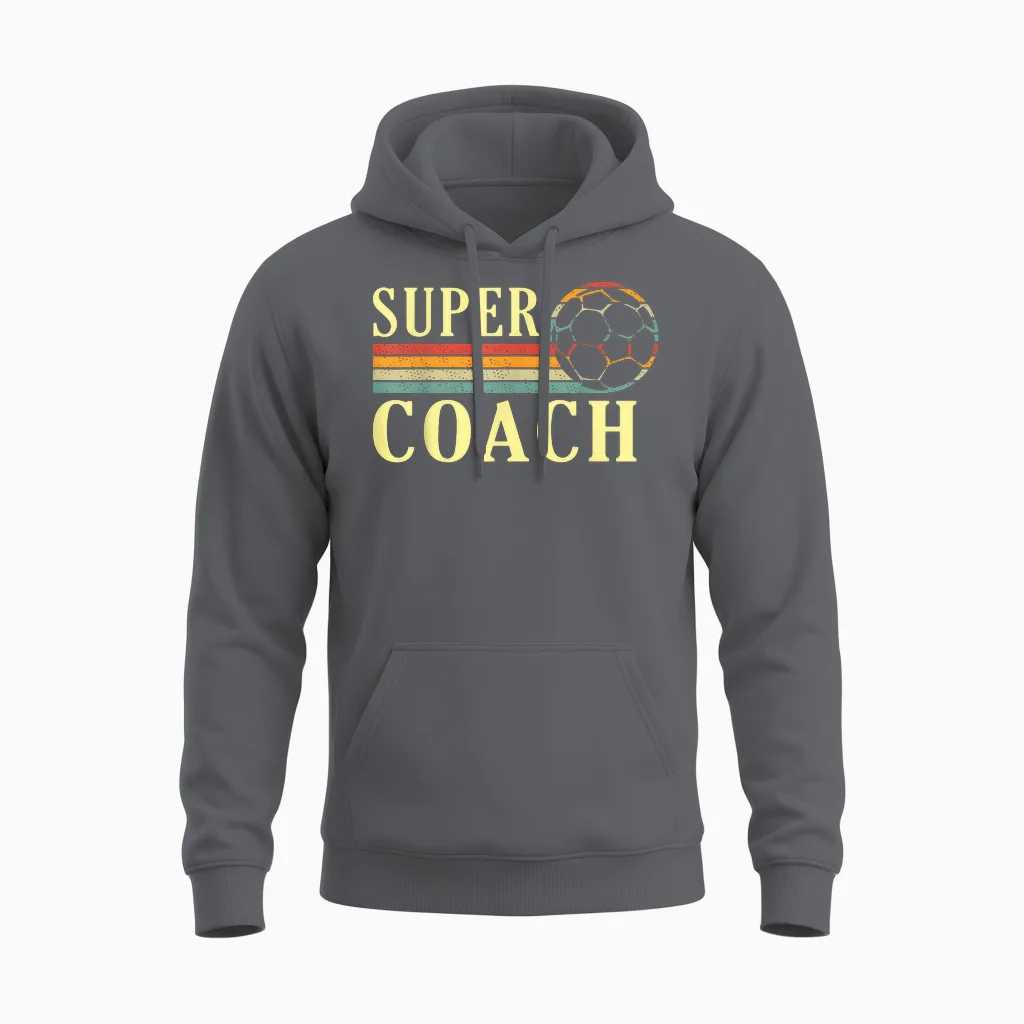Super Coach Hand Handball Handball France Funny Unisex Hoodie in Charcoal