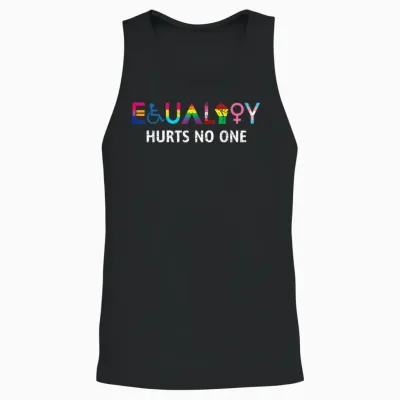 Lgbt Equality Hurts No One Pride Human Rights Men Women Kids T-Shirt, Black Unisex Tank Top - Black