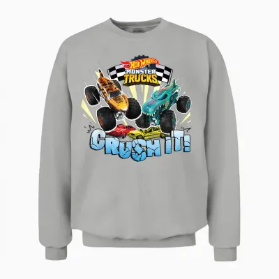 Hot Wheels Monster Trucks - Crush It Unisex Sweatshirt - Ash