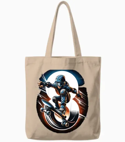 8 Jahre Skateboard Jungen Skater Tote Bags - Natural