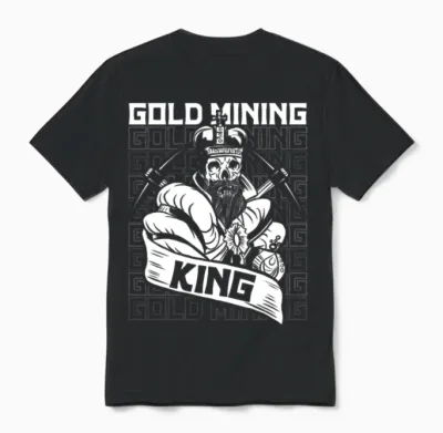 Gold Mining Unisex T-Shirt - Black