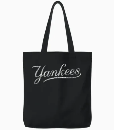 Vintage Yankee Name Personalized Tote Bags - Black