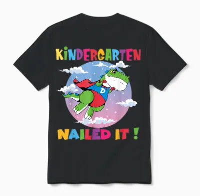 Maternelle Nailed It Graduation Class of 2026 Kids T Rex Unisex T-Shirt - Black