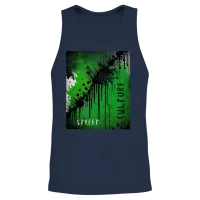 Street Culture Grunge Style Unisex Tank Top - Navy – 2