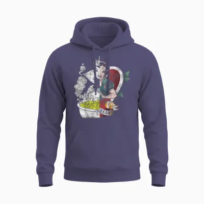 The Evil Queen Disney Snow White Split Face T-Shirt, Black, S Unisex Hoodie - Heather Sport Dark Navy