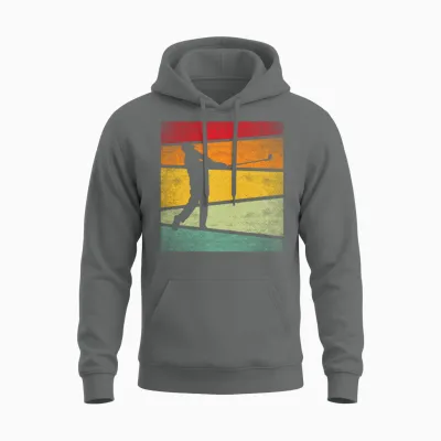 Golf Retro Unisex Hoodie - Graphite Heather