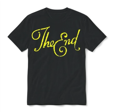 The End Unisex T-Shirt - Black