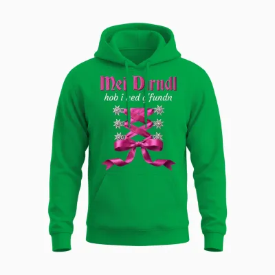 Trachtenshirt Damen Trachten T-Shirt Passend Für Oktoberfest Unisex Hoodie - Irish Green