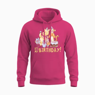 Disney Winnie the Pooh It's My Birthday Unisex Hoodie - Heliconia