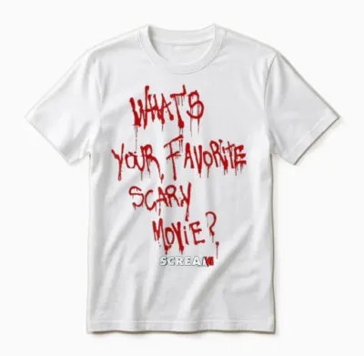 Scream 6 Favorite Scary Movie Unisex T-Shirt - White
