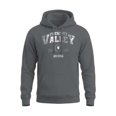 Prescott Valley Arizona Vintage Throwback Unisex Hoodie - Charcoal