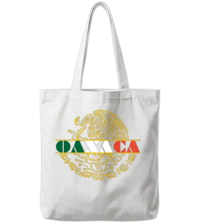 Oaxaca Mexico Aguila Tote Bags - White