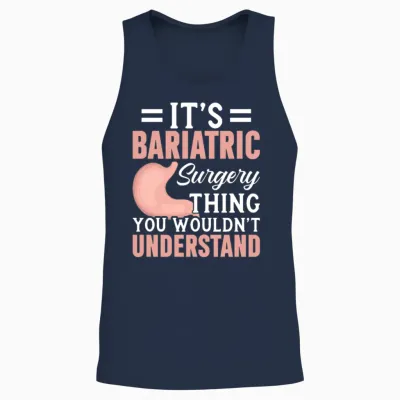 Funny Gastric Unisex Tank Top - Navy