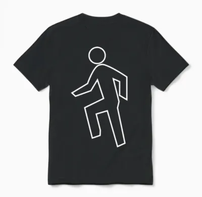 Everyday Im Shufflin White Unisex T-Shirt - Black