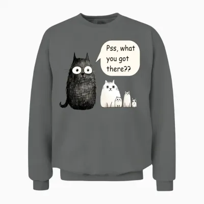 Curious Cats Comedy Club Unisex Sweatshirt - Graphite Heather