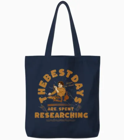 Funny Research Tote Bags - Navy