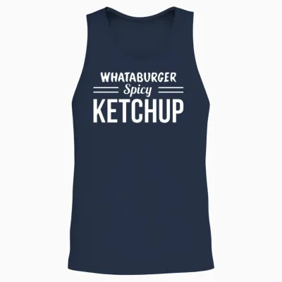 Whataburger Spicy Ketchup Unisex Tank Top - Navy