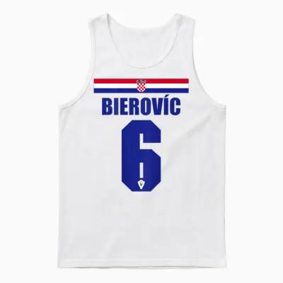 Kroatien Sauf-Trikot Party Trikot Unisex Tank Top - White