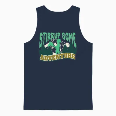 Hobby Horsing Unisex Tank Top - Navy
