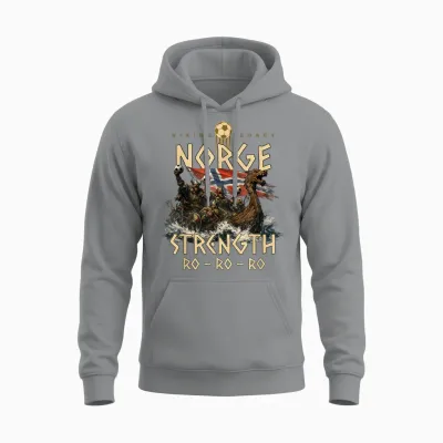 Ro Ro Ro Norwegen Flagge Viking Legacy Wikinger Trikot Unisex Hoodie - Sport Grey