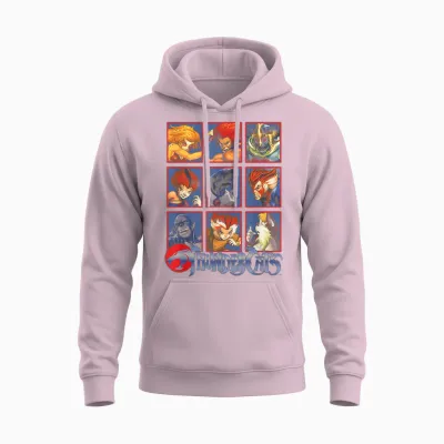 Thundercats Character Boxes Unisex Hoodie - Light Pink