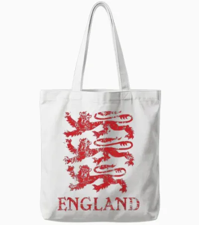 England-Löwen-Symbol Englischer Stolz Tote Bags - White