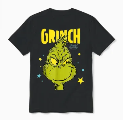 Grinch - the Christmas Star of Grinchmas Unisex T-Shirt - Black