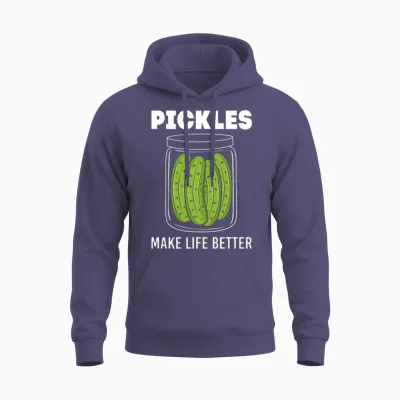 Pickles Cucumber Food Pickle Unisex Hoodie - Heather Sport Dark Navy