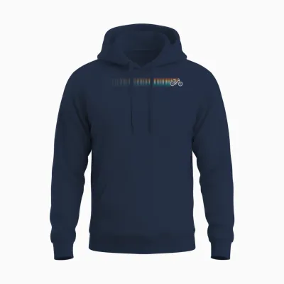 Bmx Retro Unisex Hoodie - Navy