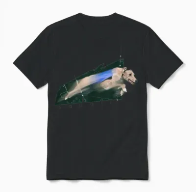 Dog Whippet Unisex T-Shirt - Black