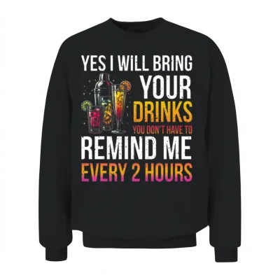 Bartender Funny Bartending Unisex Sweatshirt - Black
