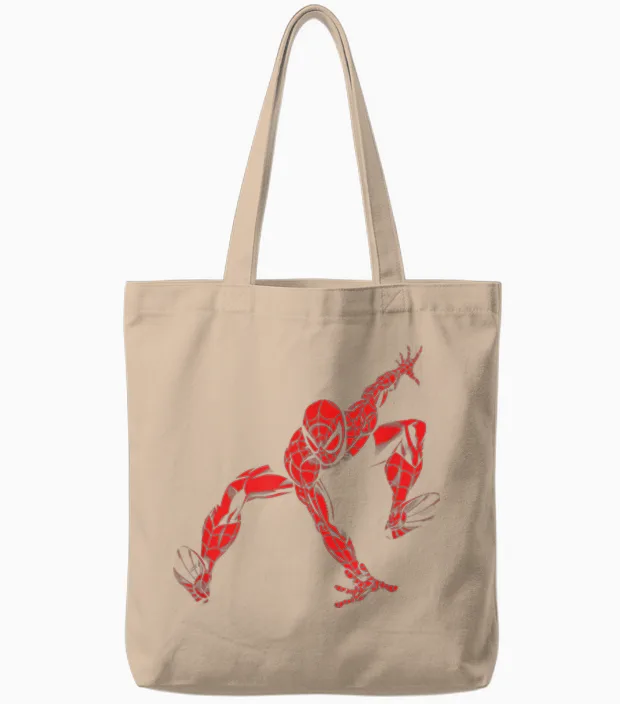 Marvel Spider-Man: Brand New Day Red & Black World Tour Tote Bags in Natural
