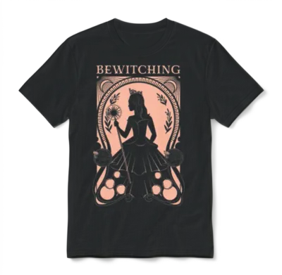 Wicked Glinda Design Bewitching Unisex T-Shirt - Black