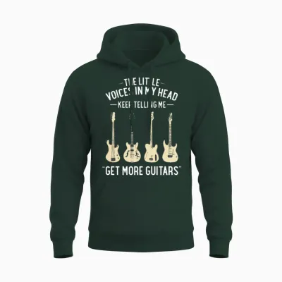 Funny Guitar Unisex Hoodie - Forest