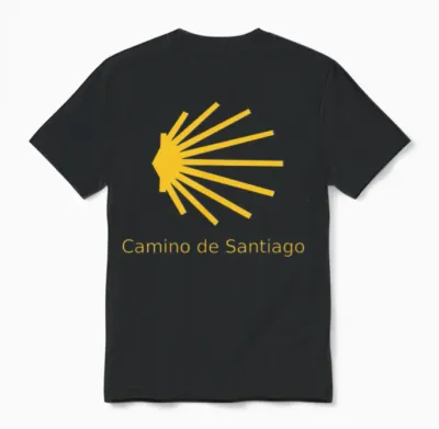 Camino De Santiago Unisex T-Shirt - Black