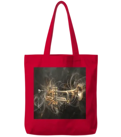 Trumpet Tote Bags - Red