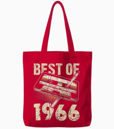 Best of 1966, Audio Kassette, 60. Geburtstag, 60 Jahre Alt Tote Bags - Red