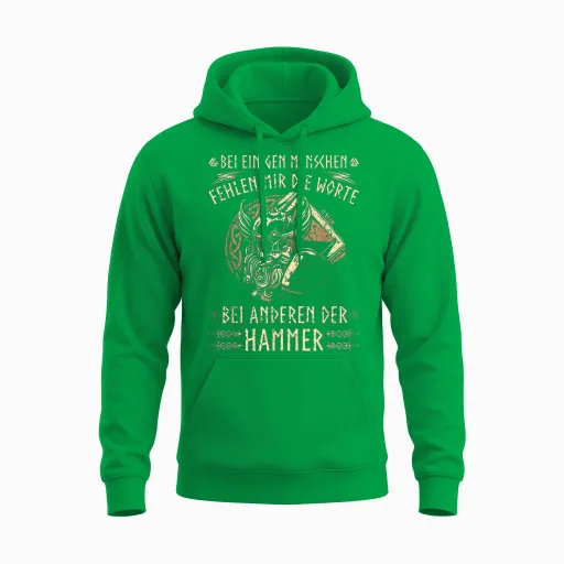 Viking Warrior Saying, Norse Viking T-Shirt, Black Unisex Hoodie - Irish Green