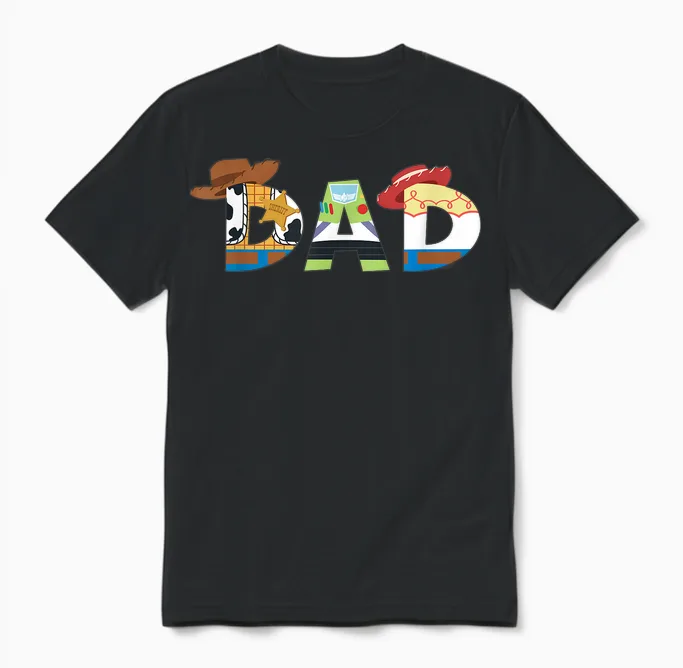 Disney and Pixar’s Toy Story Dad Father’s Day Birthday Unisex T-Shirt in Black