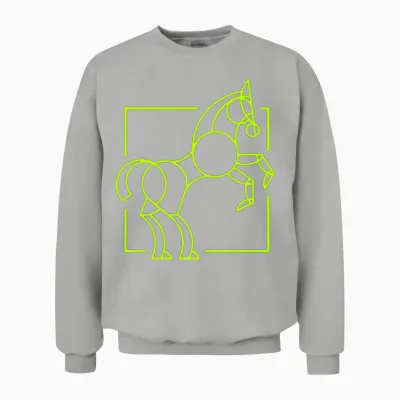 Horse Logo Unisex Sweatshirt - Ash