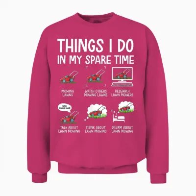Funny Lawn Mower Clothes Gifts for Landscapers Gardener Men Unisex Sweatshirt - Heliconia