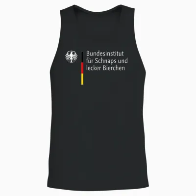 Bundesinstitut Für Schnaps Und Lecker Bierchen Unisex Tank Top - Black