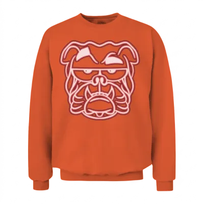 Dog Daddy Dog Mom Dogfather Dog Lover English Unisex Sweatshirt - Orange